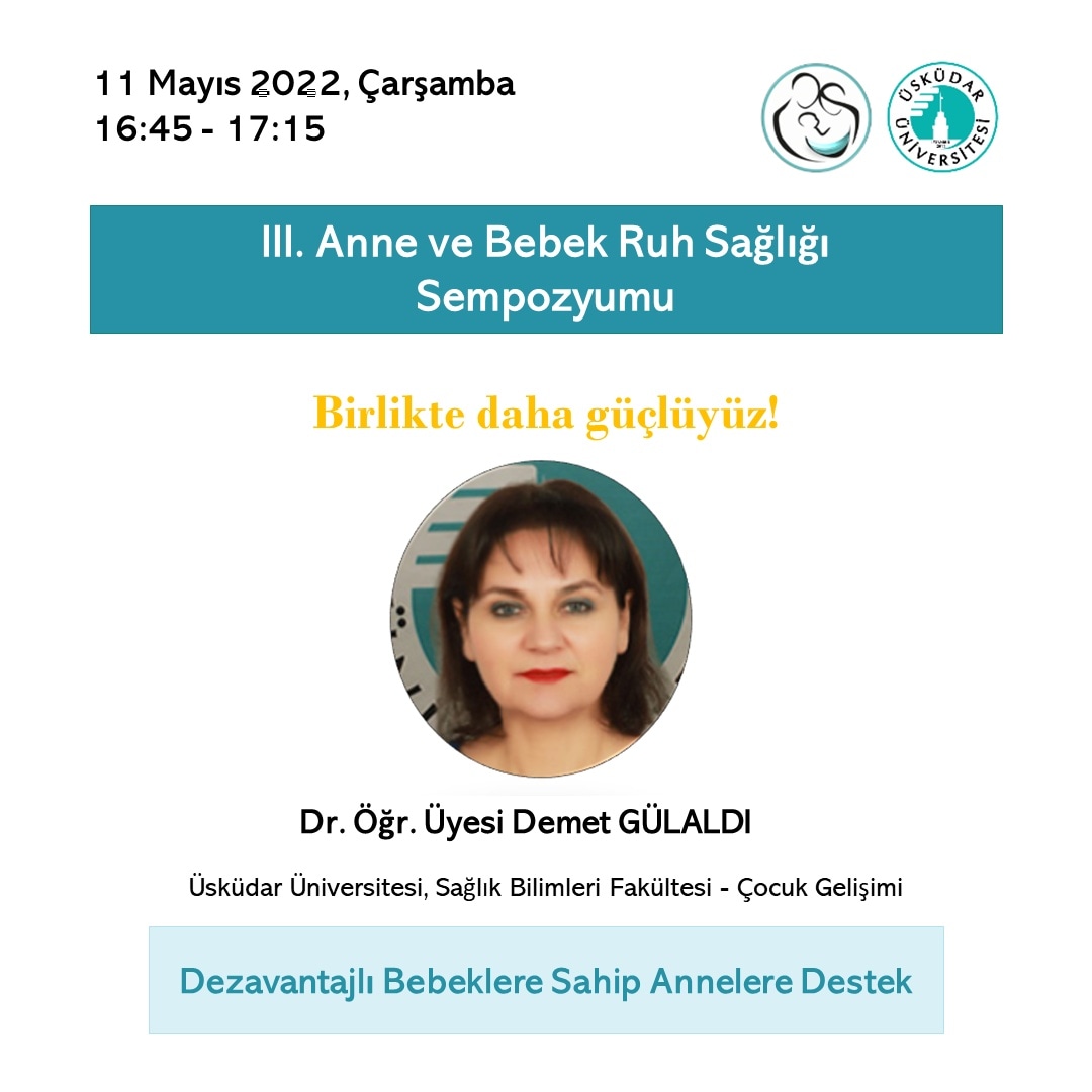 AnneBebekUsk's tweet photo. 📑 Dezavantajlı Bebeklere Sahip Annelere Destek
⏰ 16.45-17.15
🗓️ 11 Mayıs 2022, Çarşamba https://t.co/bzzV8RxJNB