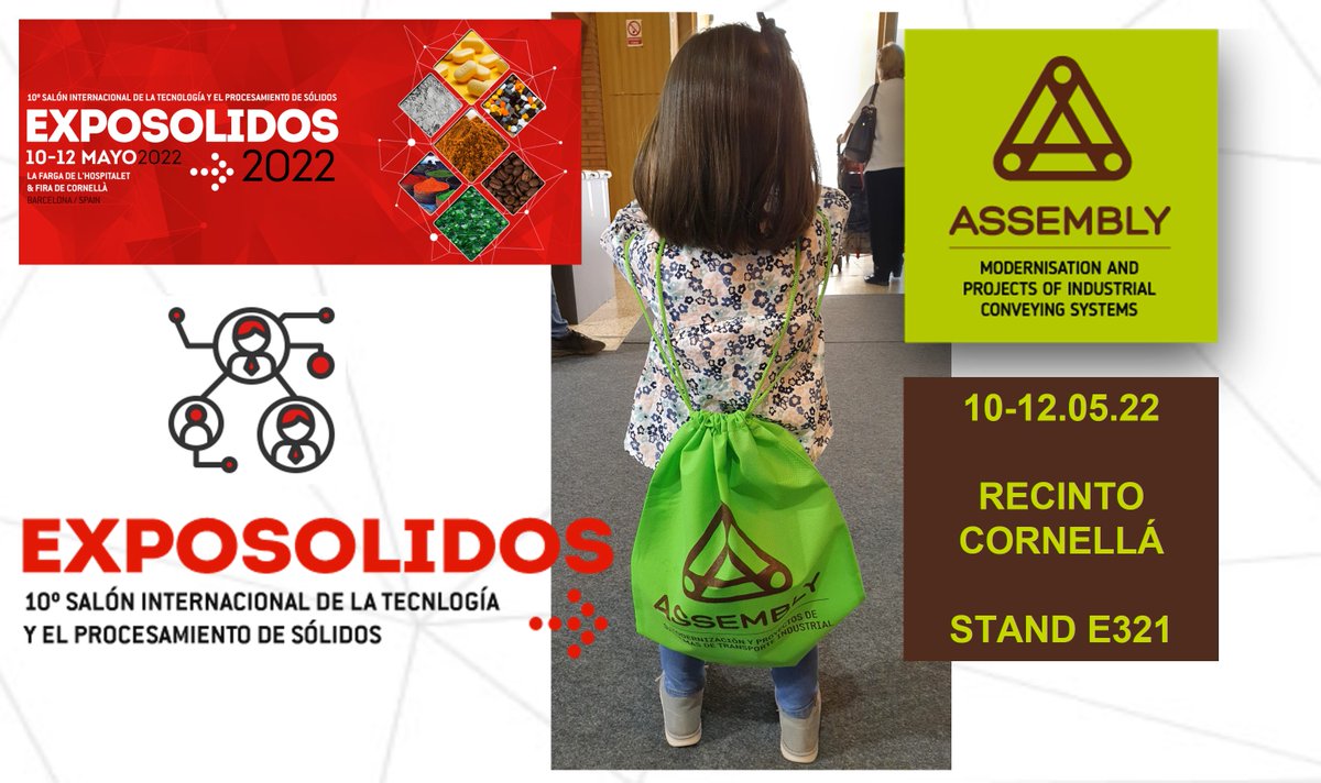 ¡¡Ya queda menos para volver a ver esta imagen!! #EXPOSOLIDOS

Ha llegado el momento de marcar retos, de asesorar, mostrar, definir, optimizar, pero sobre todo..... ¡¡de reencontrarnos!!.

Nos encontrarás en Cornellá, en el STAND E321. ¡¡Te esperamos!!

#ASSEMBLY #Reencuentro