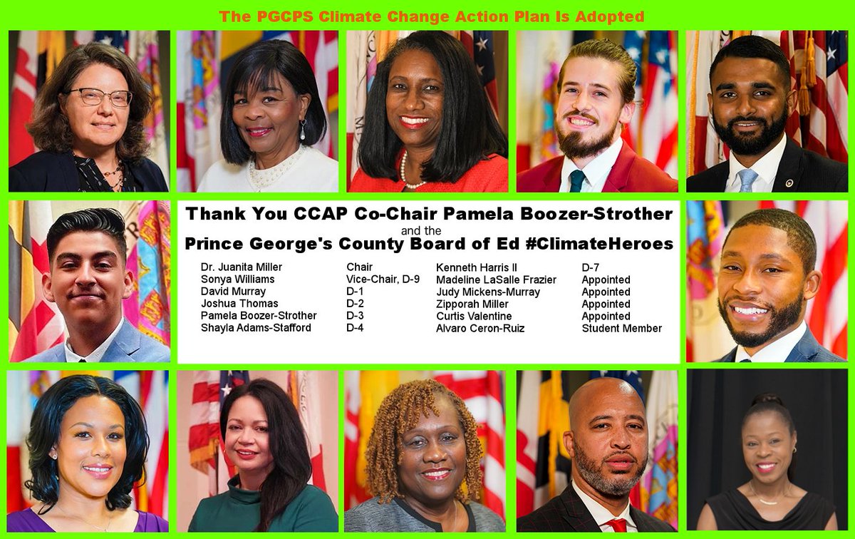 ClimateParentPG's tweet photo. #ActionFriday

Thank our Prince George's Board of Ed #ClimateHeroes.  ICYMI on April 28, 2022 unanimously adopted a #ClimateChangeActionPlan for PGCPS.  Take a moment to thank them this Friday.

https://t.co/jlm5IMKwMJ https://t.co/NGADl0cIdh