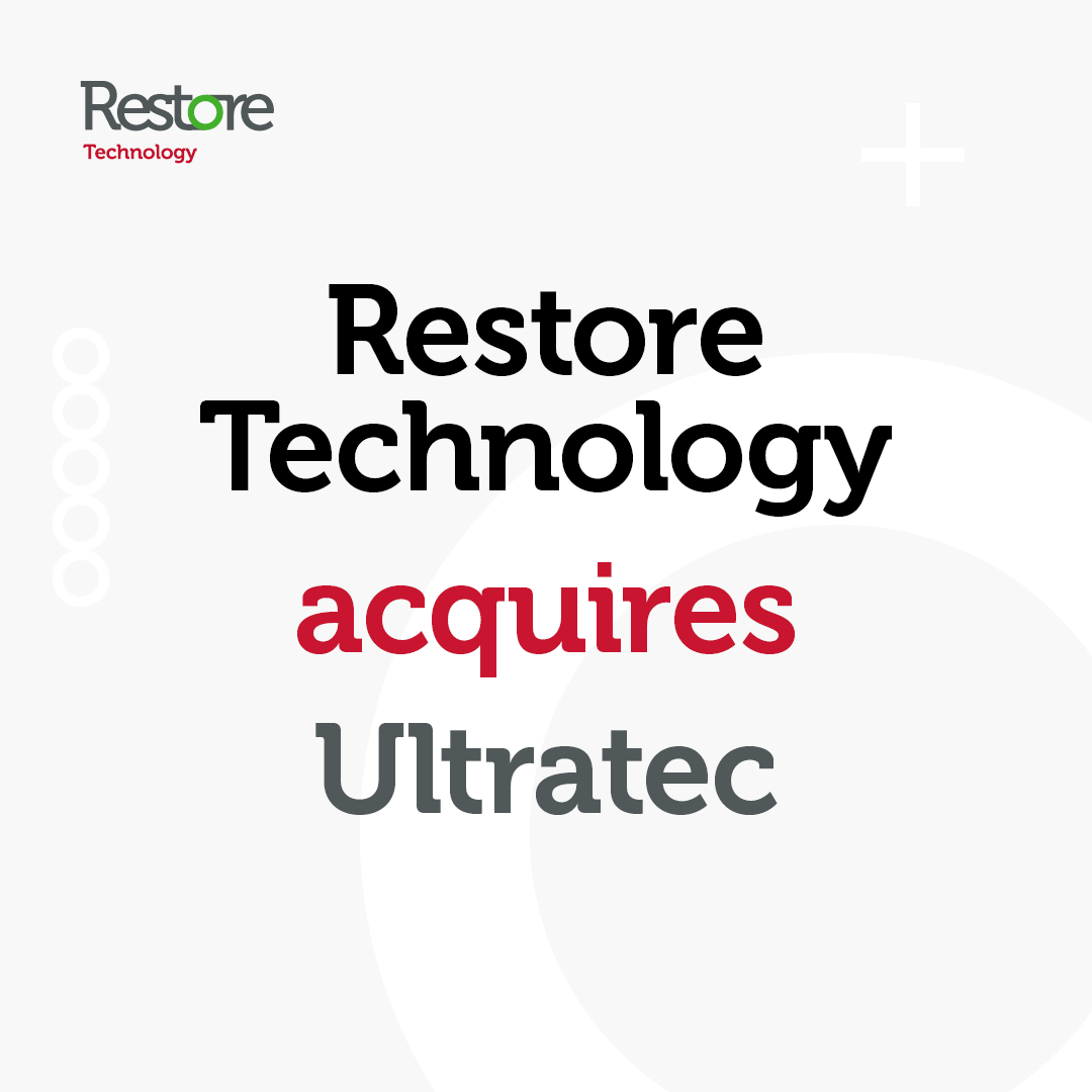 Restore Technology are excited to announce the acquisition of Ultratec, our fifth acquisition in the last eighteen months.

We’d like to welcome our new colleagues and customers and look forward to getting to know you.

Learn more about the acquisition: restore.co.uk/Portals/0/PDFs…