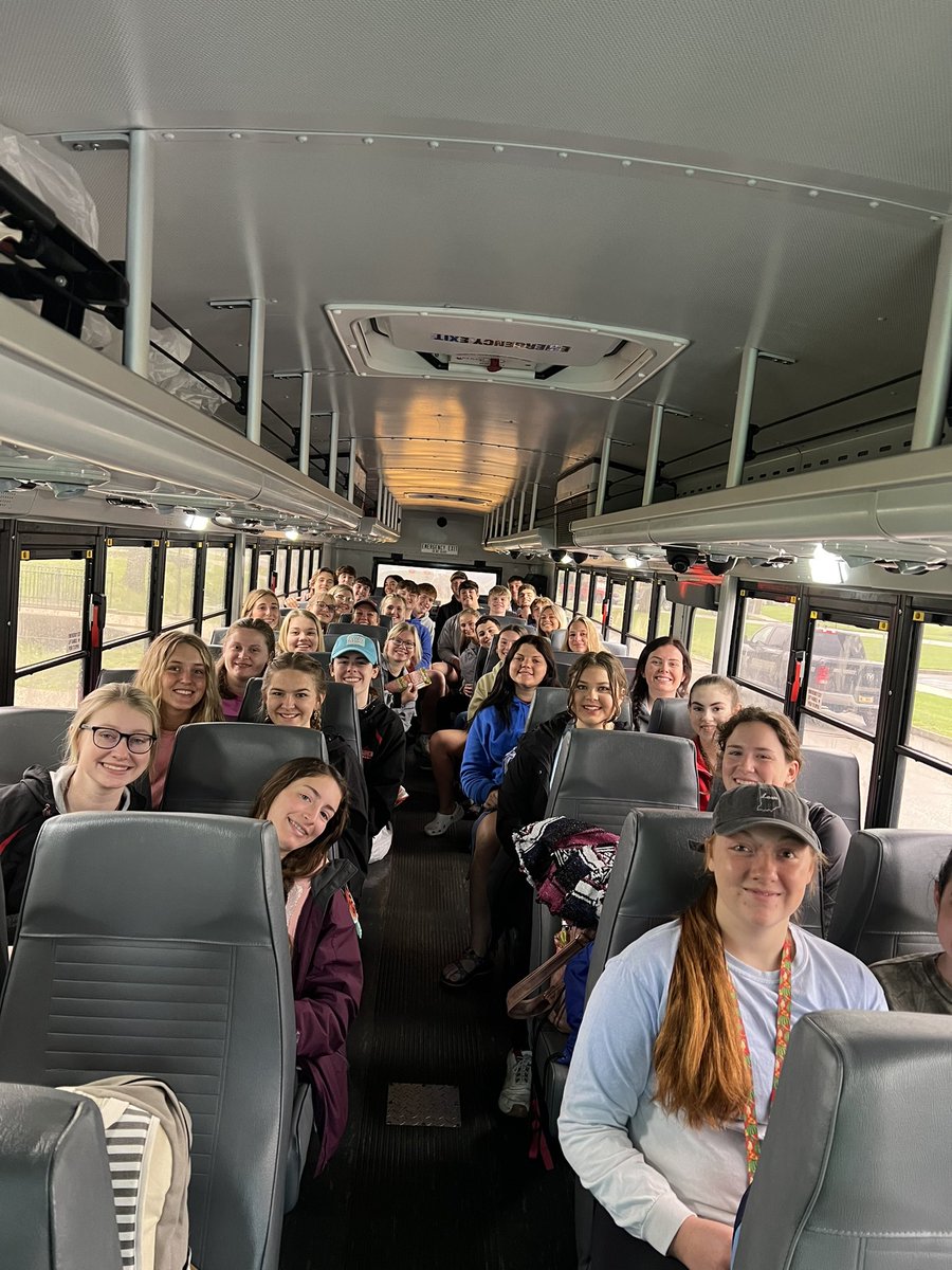 RCHS Seniors are on the way to Kings Island. 🤞the rain stays away.