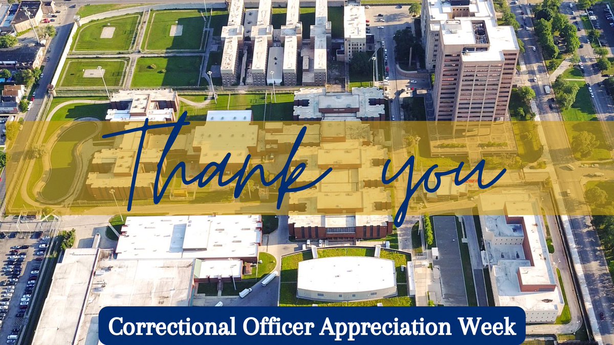 Thank you, again, to our Correctional Officers for their tireless devotion and compassion for those they serve. We appreciate you this week and every week of the year.