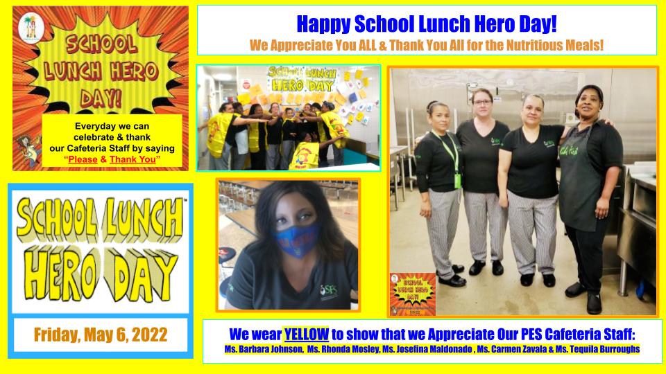 PahokeeEL_Stars's tweet image. Happy School Lunch Hero Day! We  appreciates our PES Cafeteria Staff🤩