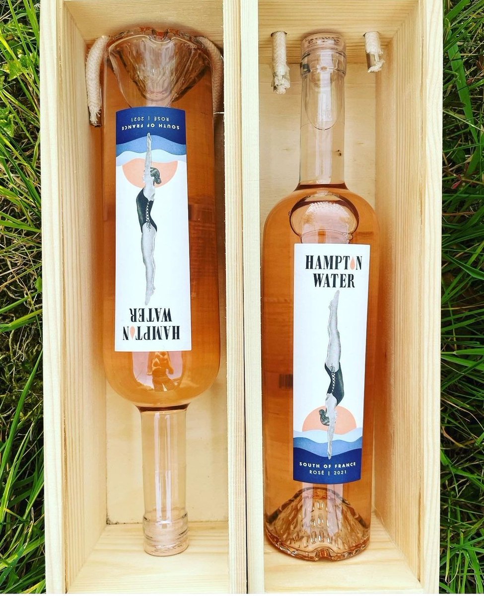 majesticsale's tweet photo. Hampton Water Rose wine is made famous by it’s rather unexpected creator, Rock star Jon Bon Jovi in partnership with Gerard Bertrand in Languedoc, France. 

The name and bottle are inspired by Bon Jovi’s summer vacations in the Hamptons, New York! https://t.co/ZnJLytE9xl