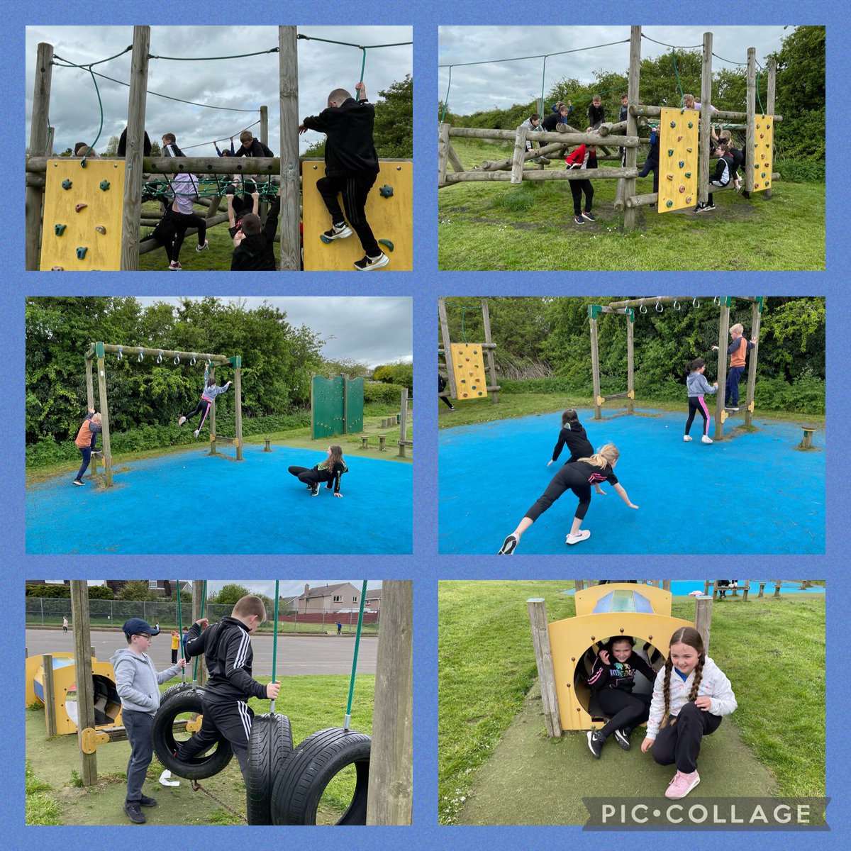 DeanburnPS_P7A's tweet photo. We are having a great time during our #FridayFun trim track time! #Fun #Friends #Games #Friday #Cooperation #Teamwork #P4Team 😊⭐️😊⭐️ https://t.co/rMyc1JHlzD