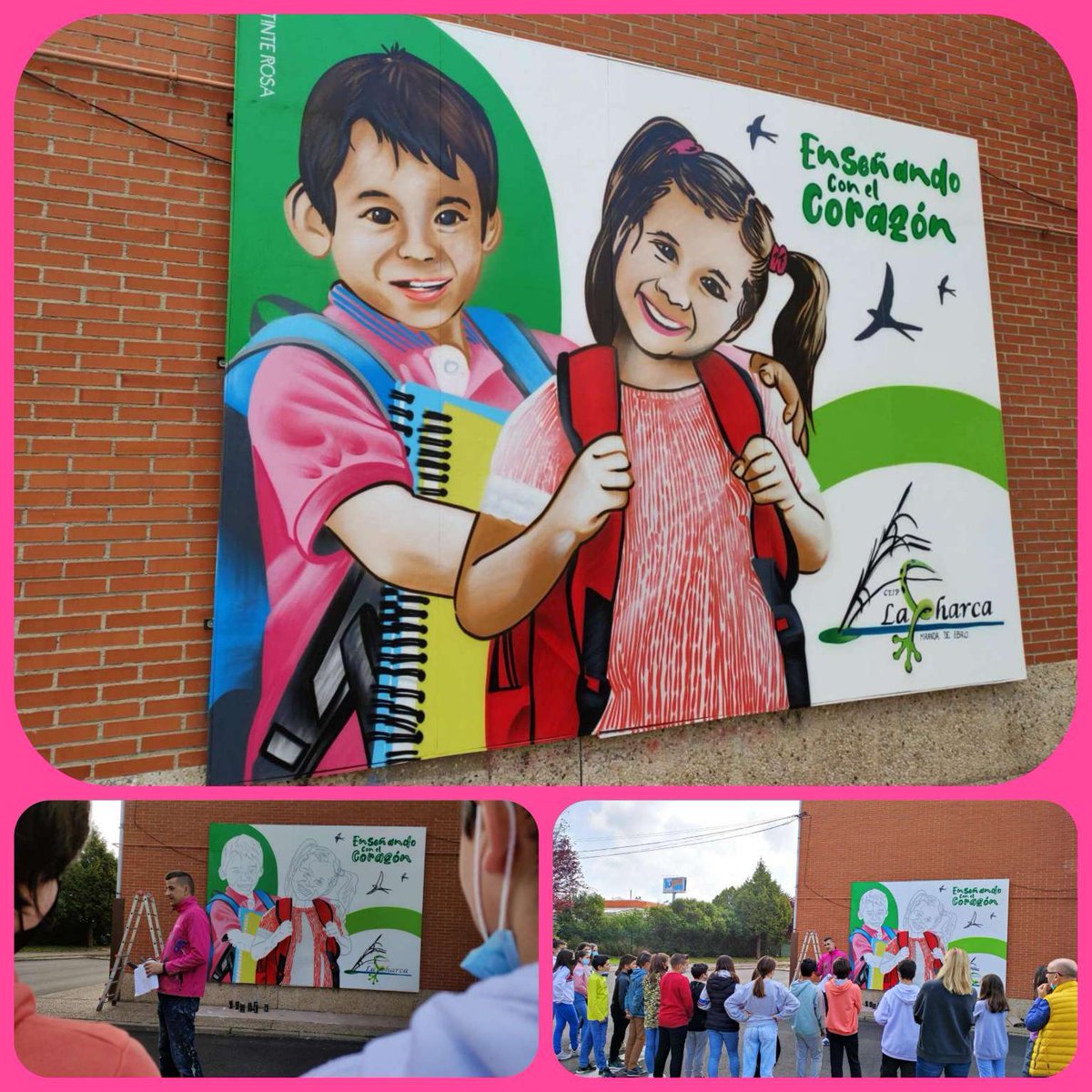 CeipCharca's tweet photo. Cuando alguien vive con pasión su trabajo es capaz de transmitir ese sentimiento al interlocutor más exigente, en este caso nuestro alumnado y el resultado solo puede ser esta maravilla. Felicidades y muchas gracias @tinte_rosa https://t.co/RHBvGSxLVr