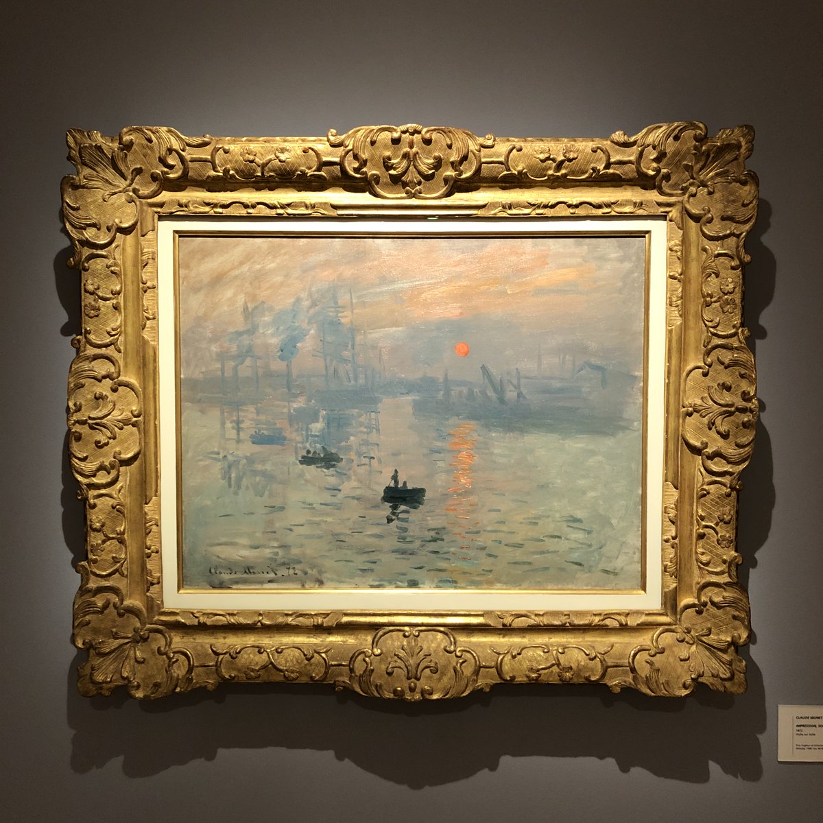 'Impression, sunrise' by #ClaudeMonet is one of the most famous impressionist painting. It actually gave the name to the Impressionist movement.
