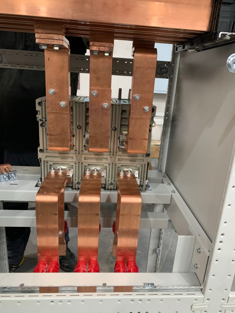This 2000A switchboard is nearing completion. A quick turnaround was required for a customer in the UK.

Here are a few images of the board in production, featuring Paul McDonnell working hard to get it ready for dispatch on Monday

#electricalengineering <a href="/SchneiderUKI/">Schneider Electric</a>