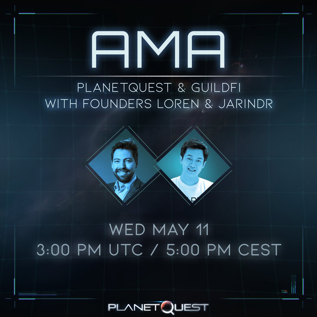 Did you know PlanetQuest &amp; <a href="/GuildFiGlobal/">GuildFi</a> have a lot in common? We prioritize our communities, want to create the best player experience, and our founders will be hosting an AMA! Wed 11 May at 3 PM UTC, Loren &amp; Jarindr will discuss the future of gaming &amp; crypto. Don’t miss out!