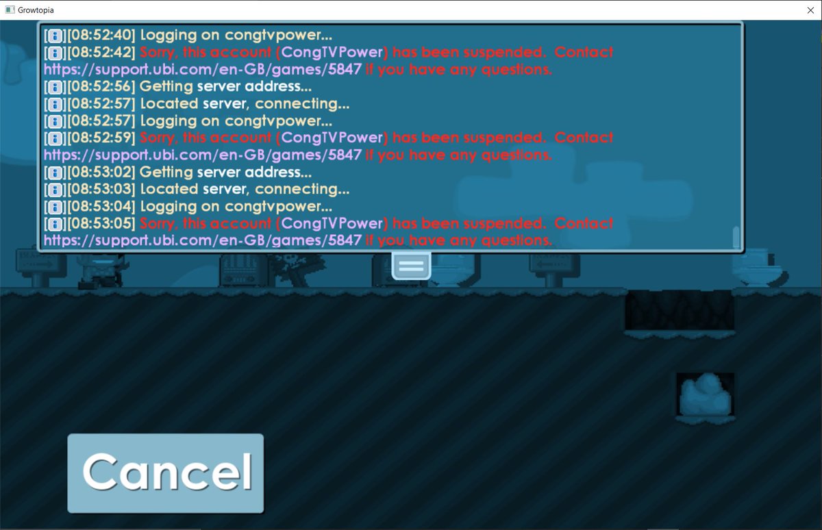 TheGreamert's tweet photo. @growtopiagame I was not able to connect a while ago then when I came back I'm banned for no reason? Why did I get banned? I didn't even do anything, at least tell me the reason for this action. https://t.co/3VEfnRsDSy