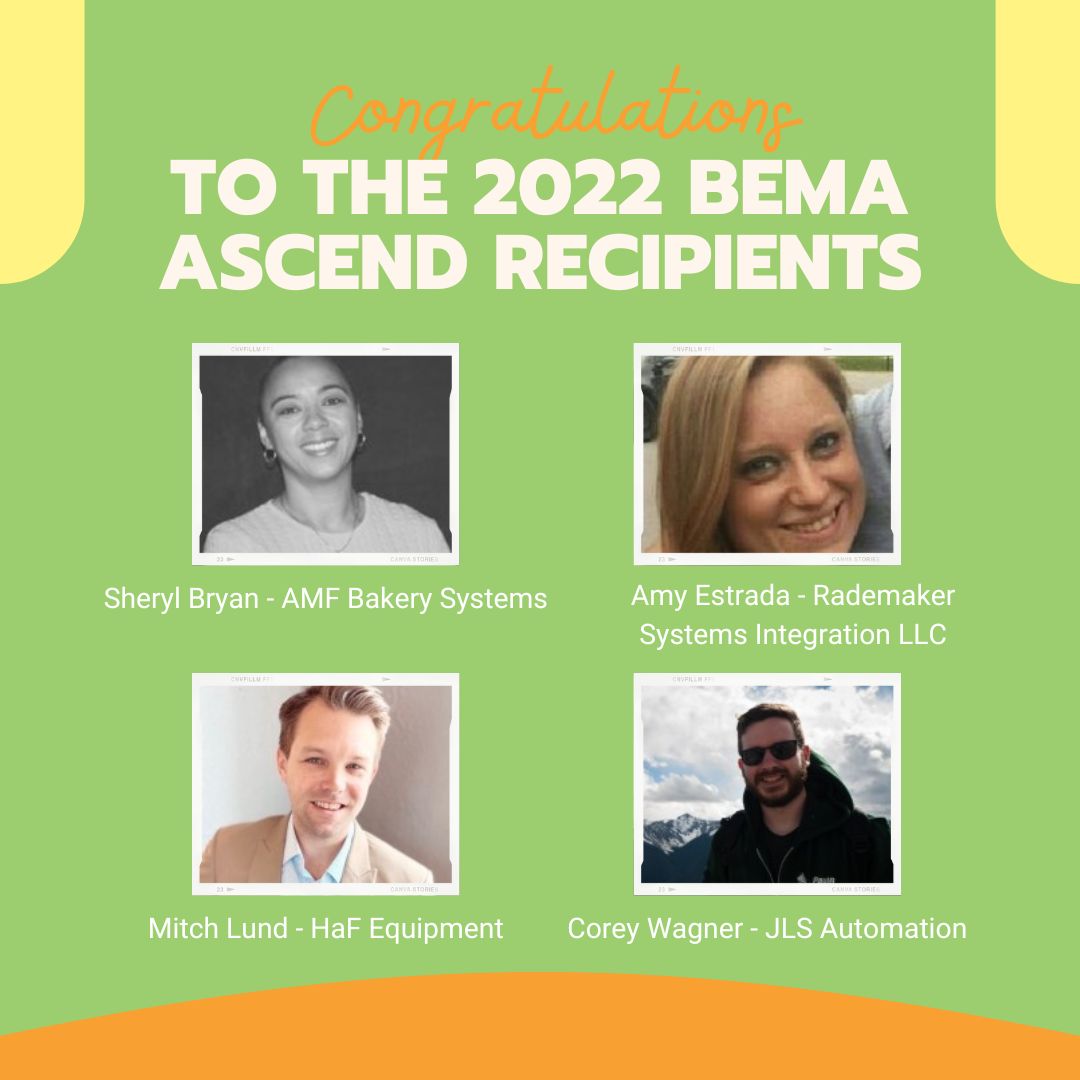 BEMAConnectsYou's tweet photo. Congratulations to the 2022 BEMA Ascend Recipients! BEMA is excited to award 4 recipients with the BEMA Ascend scholarship, designed to help aspiring leaders rise through networking and education. See you at #bemaconvention2022!

https://t.co/RK1R5Gg5Rt https://t.co/GeHIWHigXC