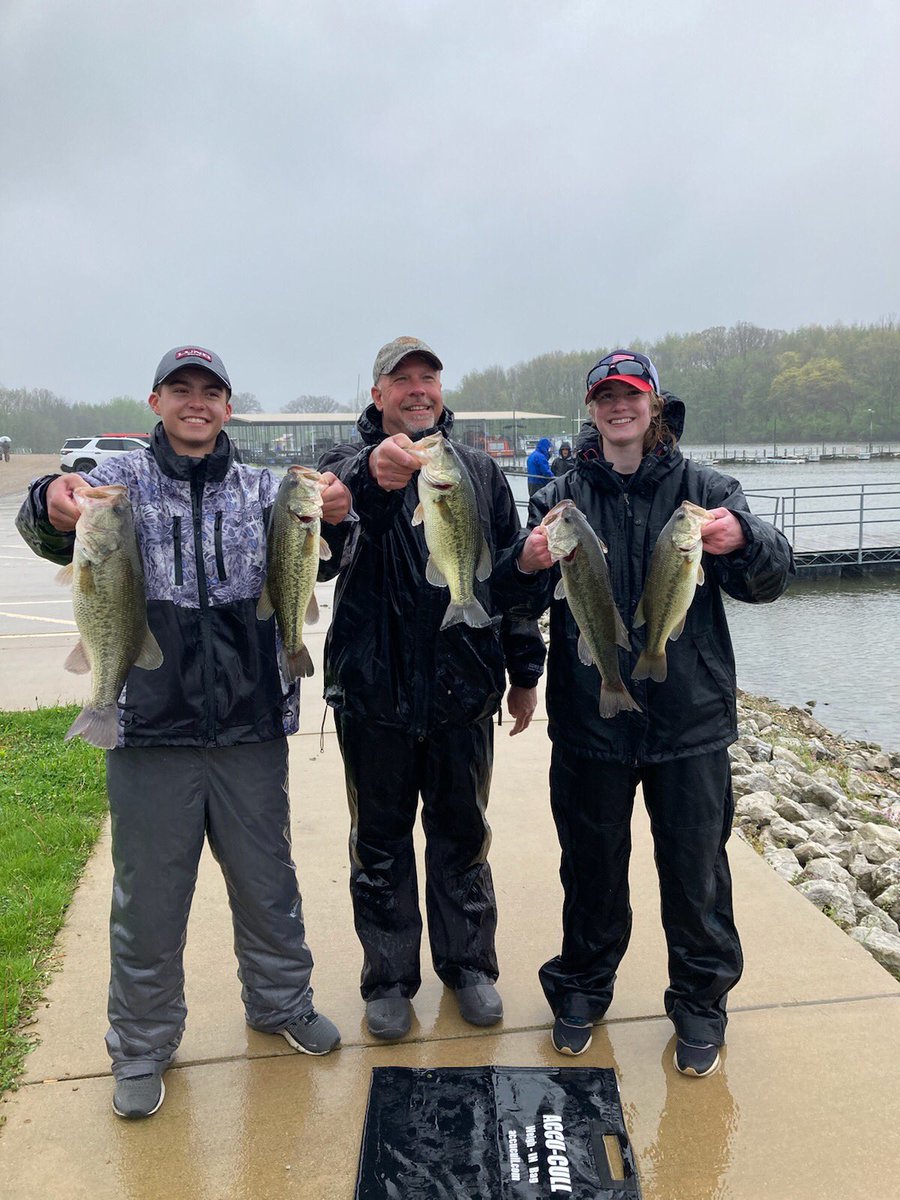 trojanfishing's tweet photo. Caden and Max (M-F) win the 2022 Sectionals on Clinton Lake. 2nd place went to Tolono’s Nathan and Haidyn. Taking 3rd place was the M-F team of Leah and Jackson. All three boats will advance to the State Tournament, May 20-21! https://t.co/5FrcIVB7OQ