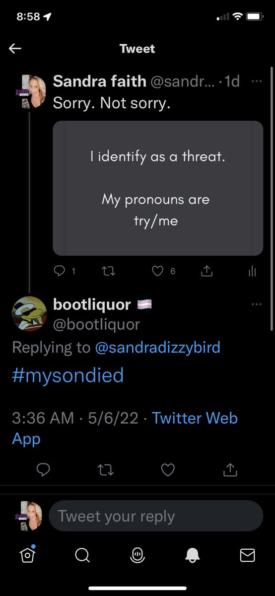MagamomUsa's tweet photo. This woman @bootIiquor likes to make fun of mothers who lost their child. She uses my #mysondied as a joke. Has been trolling me on truth social and literally thinks it is funny that children die. She’s been banned from Truth. This one is running free in wild @bootIiquor https://t.co/bEQ9XCGpxX
