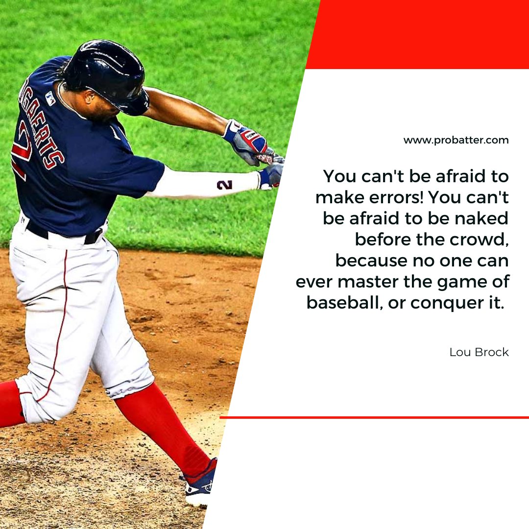 ProBatterSport's tweet photo. You can't be afraid to make errors! You can't be afraid to be naked before the crowd, because no one can ever master the game of baseball, or conquer it. β Lou Brock.
#ProBatterSports #simulator #gaming #simulation #game #baseballsimulator #esports #softballsimulator #gamer https://t.co/b3VlCrtPrO