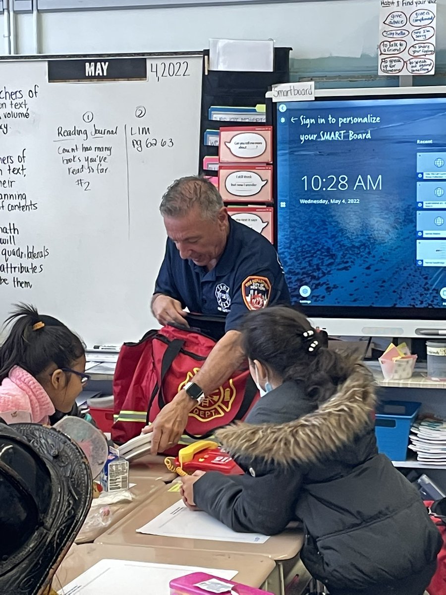 PS216K's tweet photo. FDNY visits PS 216! 🚒🧯#firesafety https://t.co/4asQz7qzdw