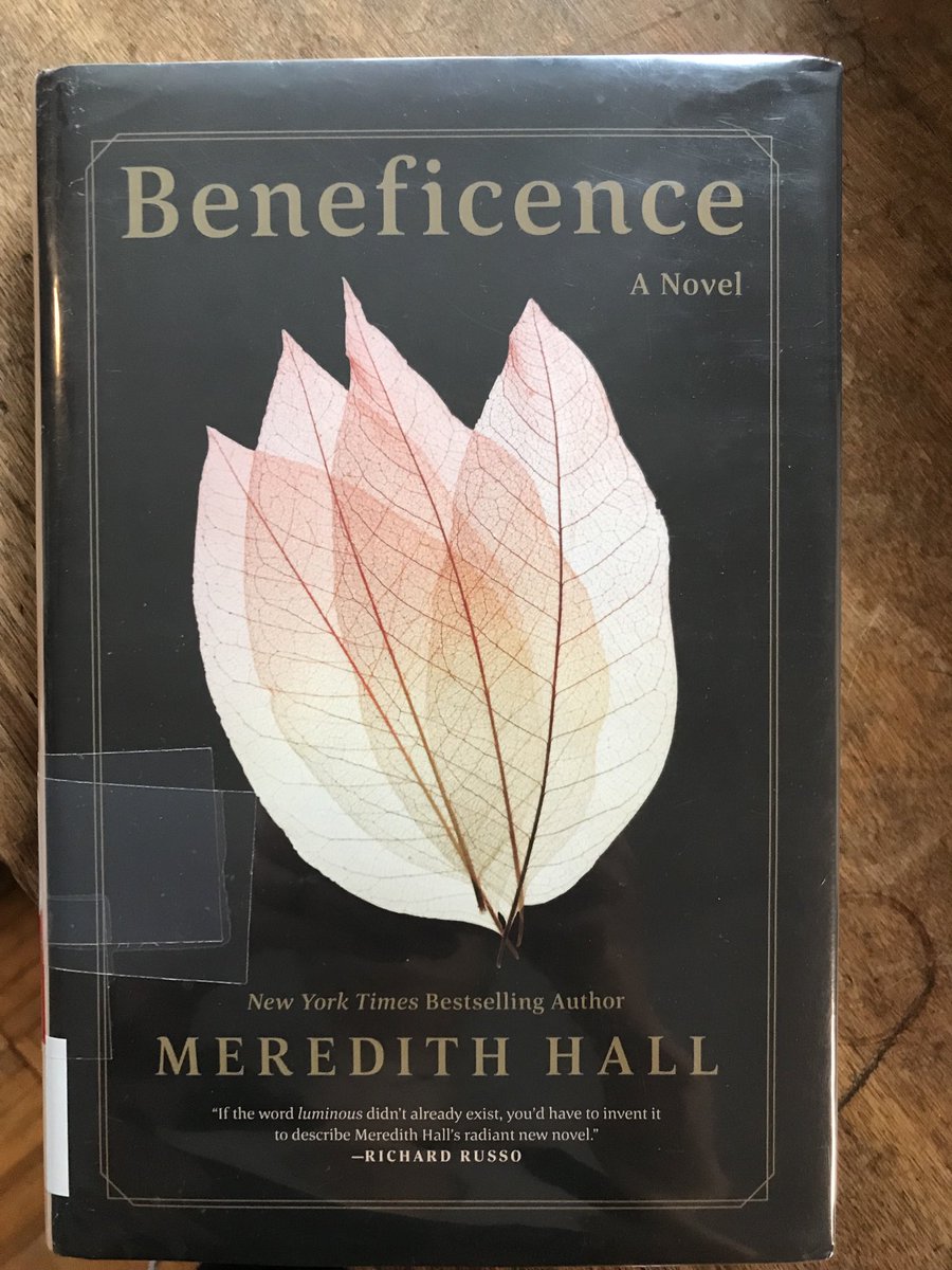 Late to this gorgeous novel by ⁦@MerHallBooks⁩ which came out mid-pandemic. Even so, I’m shocked it was passed over by ⁦@nytimesbooks⁩. Blurbs from ⁦@danijshapiro⁩ and Richard Ford! Her memoir next on my list.