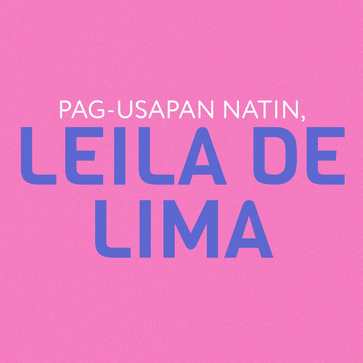 pagusapanatinph's tweet photo. (1/3) “To my oppressors: jailing me despite my innocence is your burden to keep.

To the Filipino people: No matter the persecution, I will never stop fighting.”

Pag-usapan at kilalanin natin si Leila de Lima.

#FreeLeilaDeLimaNow
#18DeLima https://t.co/AwylycB8ha