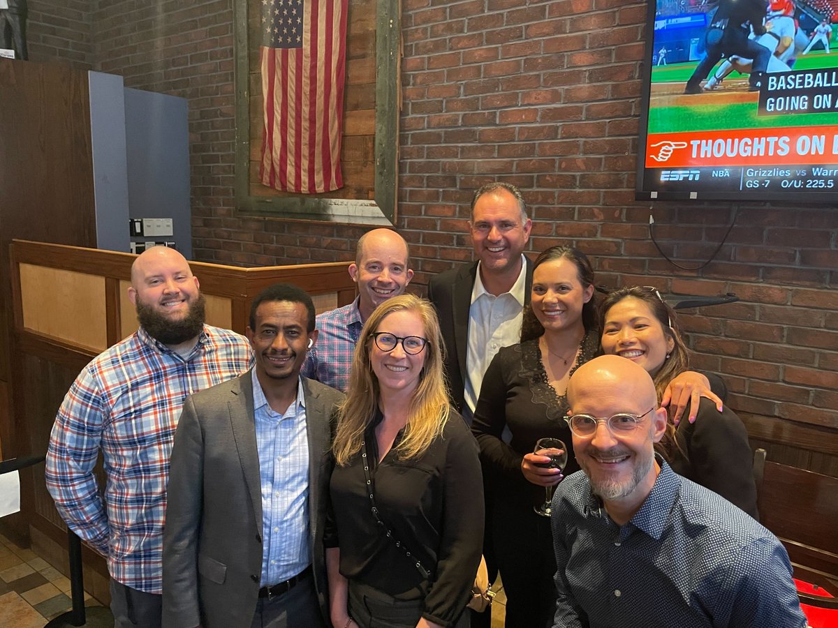 PluribusD's tweet photo. With in-person options opening up, it is a great chance to celebrate successes! In this case, the team is celebrating an award for work in streamlining immigration processes to overcome processing backlogs that had resulted from COVID closures.
#teambuilding #award https://t.co/bkHFwp5vsu