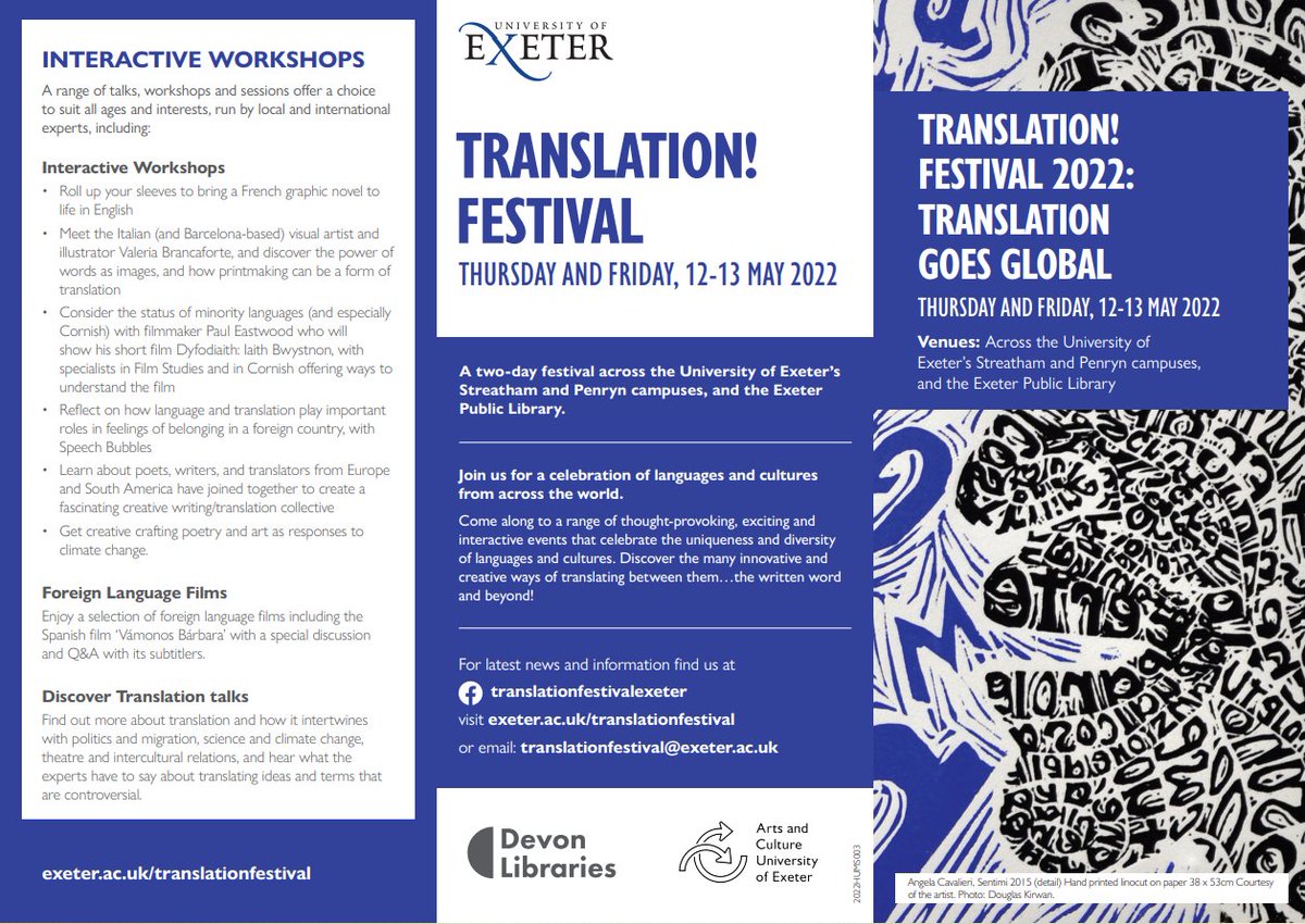 exeter_festival's tweet photo. With the festival fast approaching, here's another link to our website for the important info: https://t.co/tLQmJ3wJSz Or visit our Facebook page for full event descriptions. https://t.co/NmXu6UZqw3