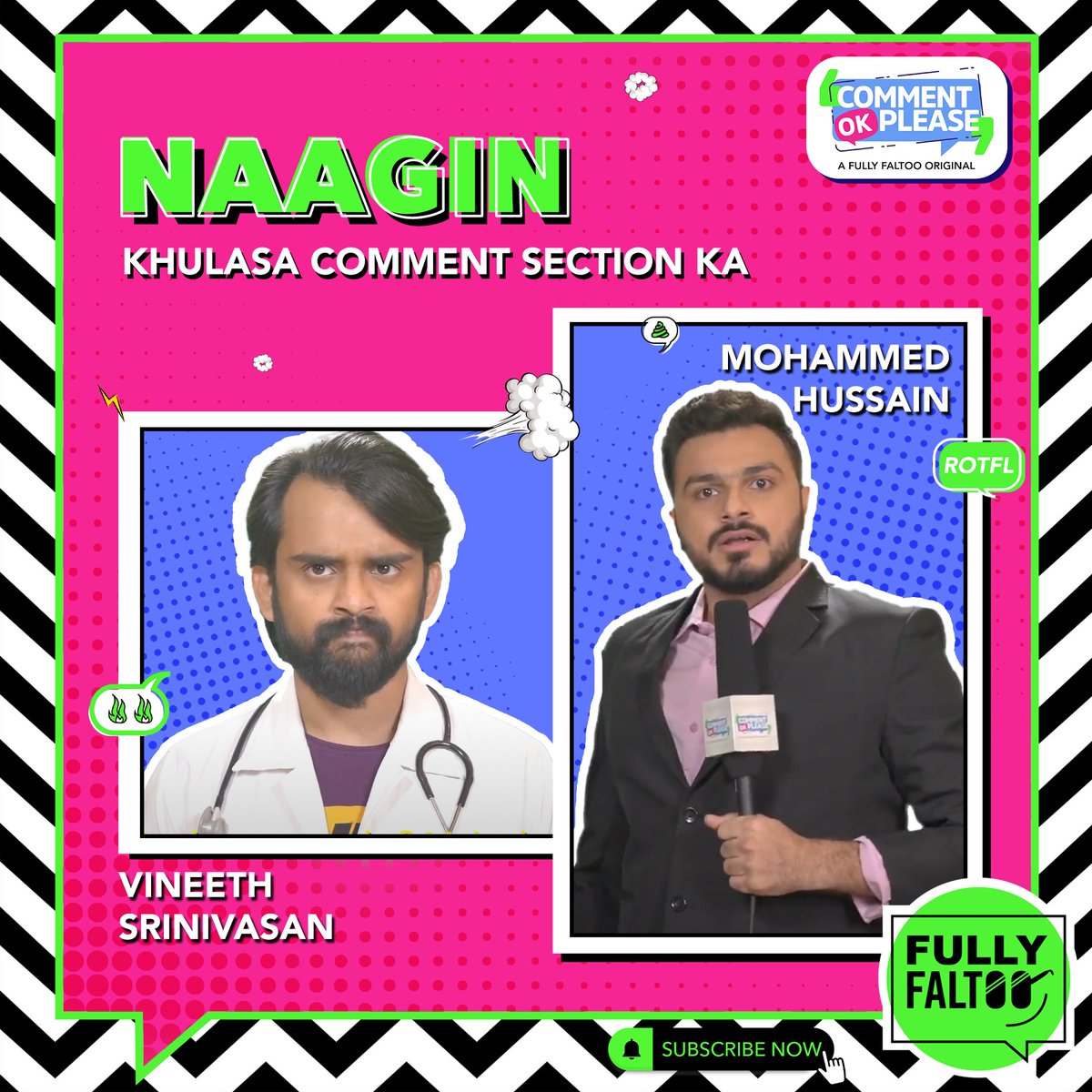 realfullyfaltoo's tweet photo. Naagin ka toh pata nahi! Saanp toh sabki life mein hote haii! #BeFullyFaltoo 😌

Tag a 🐍 and watch the whole video only on the Fully Faltoo YouTube channel!
https://t.co/nU9sD5wBgm

#CommentOkPlease #FullyFaltoo #FullyEntertaining #comment #Naagin #voot #colorsindia #colors https://t.co/kpndb9EntX