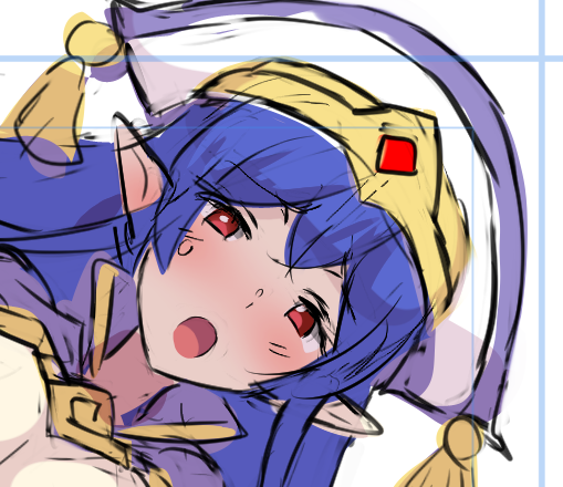 カラーラフ、しぶとく詰めてます。「++」以上記事でも書きましたが、FANBOX絵としては珍しく、やや控えめな胸の子です。 