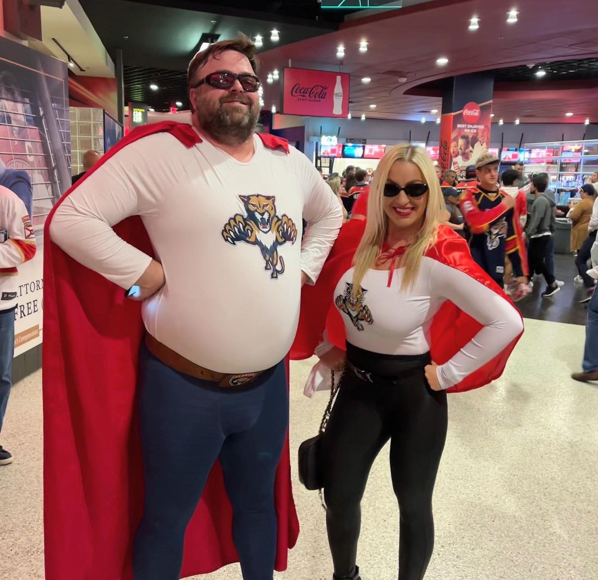gabbykiger25's tweet photo. after admiring his work as a super fan  all year from one section over, finally got to formally meet @FP_Superfan ! imitation is the highest form of flattery… 😼🐀🏒 https://t.co/1aSao2hCK4