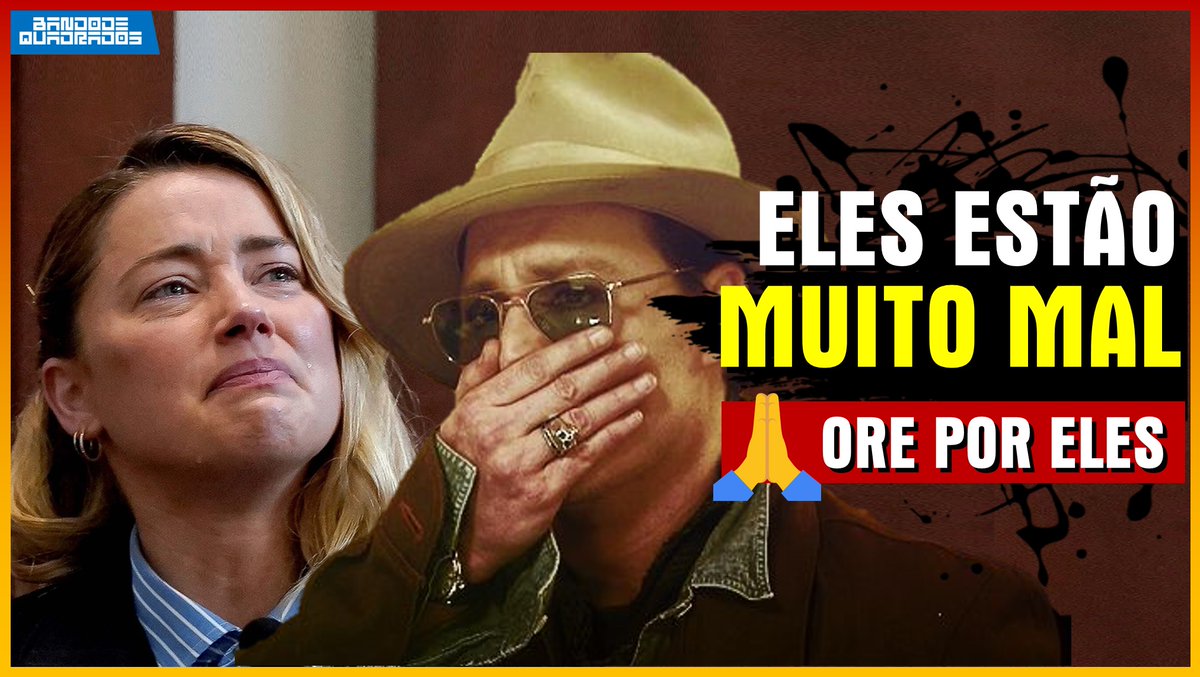 bando_quadrados's tweet photo. É visível como Johnny Depp e Amber Heard precisam de ajuda psicológica, e também, de nossas orações. A internet gosta de cancelar antes mesmo de qualquer veredicto final. 

Você que é cristão, pode ajudar nisso e... 
https://t.co/hA6DUbPZHc https://t.co/KV9ZnEbUde