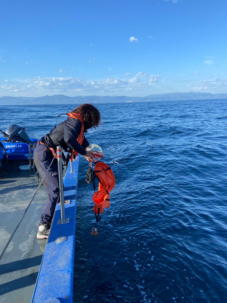 arubio_ocean's tweet photo. The sun was out and shiny the first day, for the deployment of the drifters and the towed ADCP transects, in an area covered by the #euskOOS @Euskalmet @azti_brta #hfradar https://t.co/lLTEuKRiCd