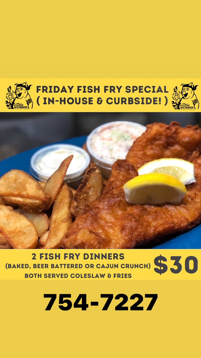 Every Friday!  Order online at brickyardpub.com