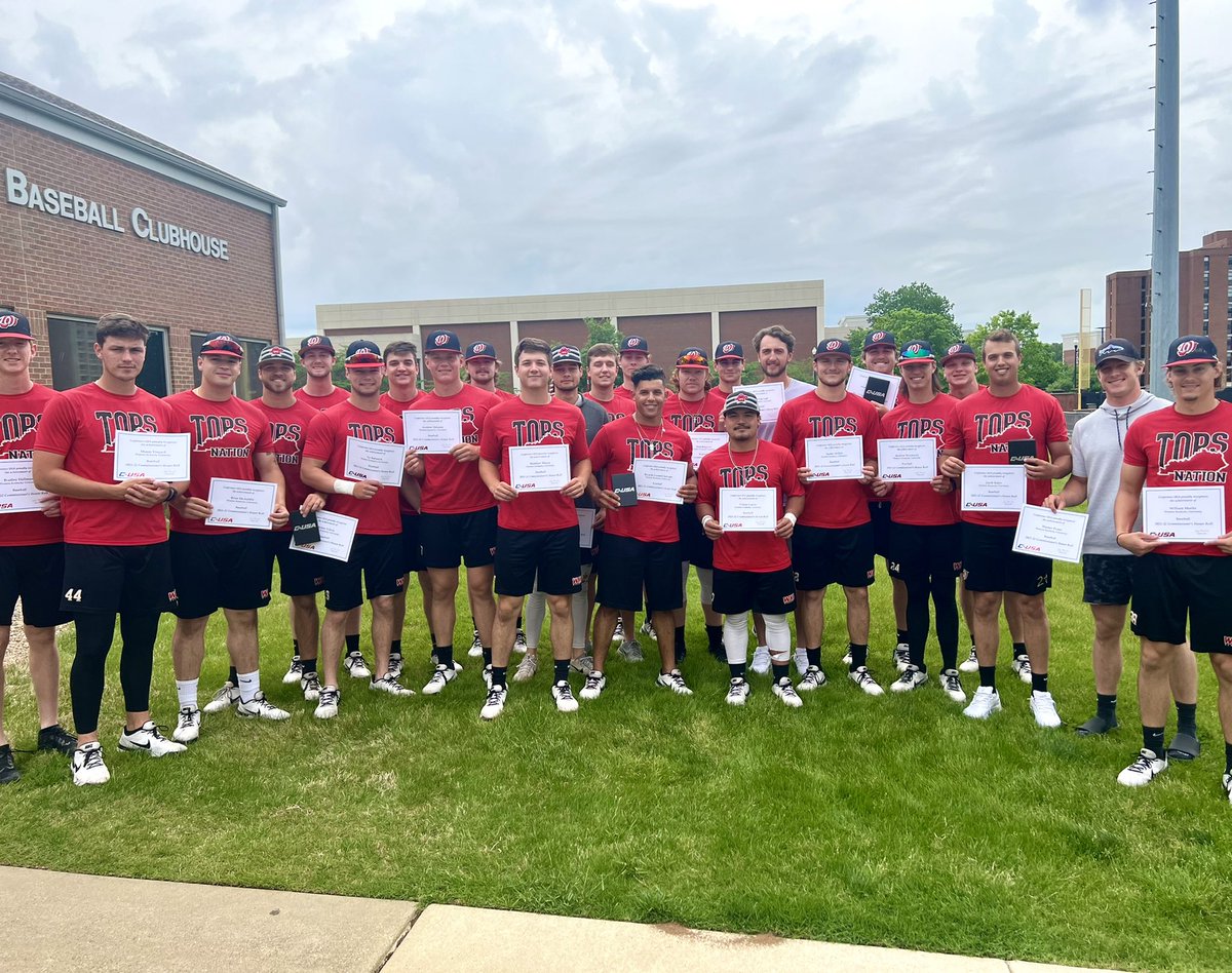 Our squad has the smarts 🤓

Congrats to all of our guys that earned recognition on the Conference USA Commissioner’s Honor Roll!

#GoTops | <a href="/ConferenceUSA/">Conference USA</a>