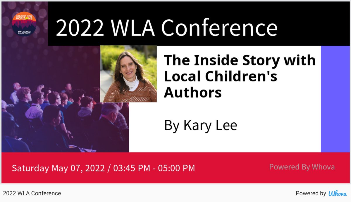 #seattleauthors  talkin’ about their newest book at the 2022 WLA Conference. Please check us out if you're attending the event! #WLA2022 - via #Whova event app