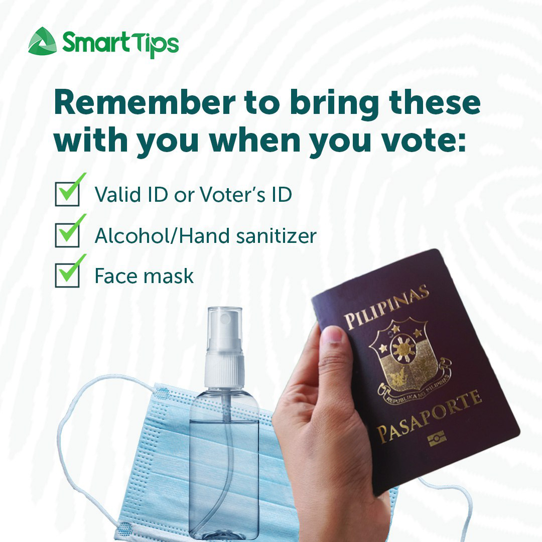 LiveSmart's tweet photo. Just 3 more days before the National Elections. Don’t forget to bring these items with you 😉 #LiveSmartVoteSmart https://t.co/Xby6rGC26T