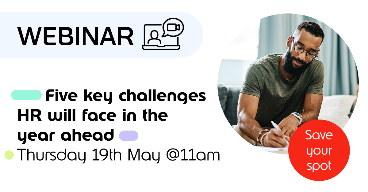 Edenreduk's tweet image. Webinar registration is open 📣 | Five key challenges HR will face in the year ahead, Thursday 19th May @11am. Save your spot: ow.ly/APnB50J1elF

#edenred #employeebenefits #webinar #employeengagment #motivation #employeewellbeing #hr #hrtech