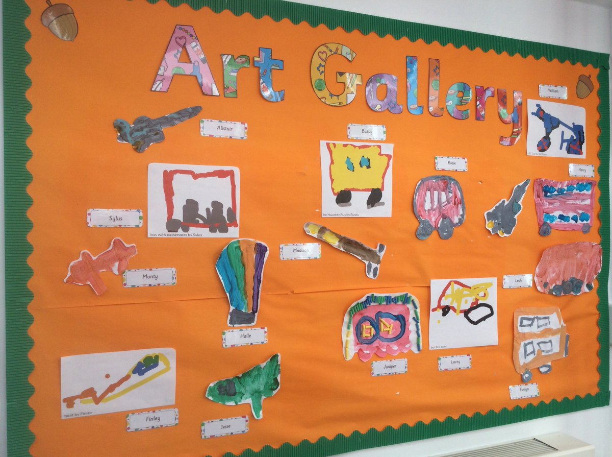 AlburghCE's tweet photo. #AcornsClass are brightening up the corridors with their #spring #transport and #london displays. Well done, fantastic work acorns! #eyfs https://t.co/d3p8vWFjnU