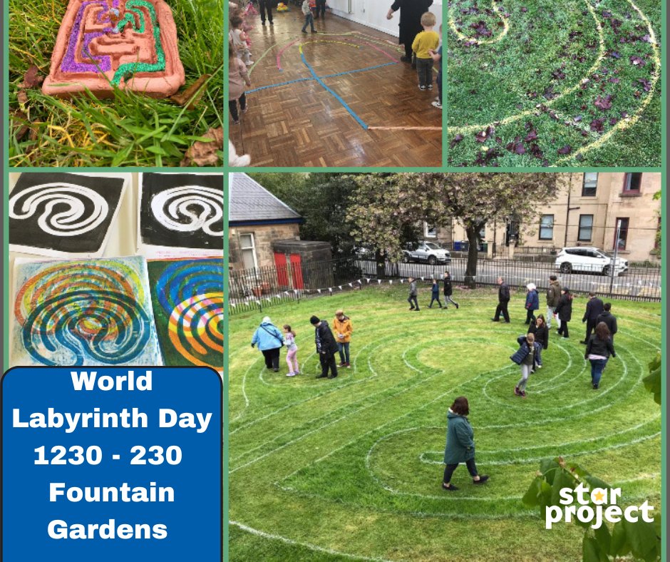 STARprojPaisley's tweet photo. We’re delighted to invite you along to the community launch of our Community Labyrinth in Fountain Gardens, Paisley tomorrow as part of #WorldLabyrinthDay. Can’t make it? You’ll have another opportunity on May 17th to hear all about the project #FuturePaisley #CommunityLabyrinth https://t.co/plqoTNYThT