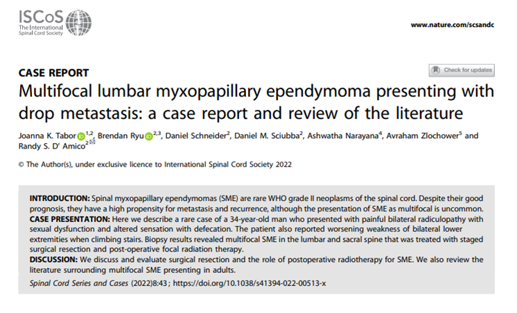 Spinal Cord Series and Cases tweet media