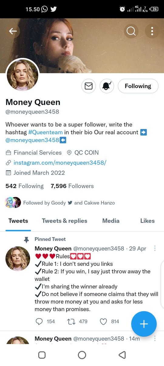 Win_Iza's tweet photo. @moneyqueen3458 Done https://t.co/b7Vcy6DPNO