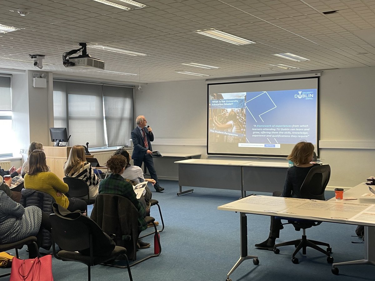 cormacmacmahon's tweet photo. @DOC_TUDublin introducing the @WeAreTUDublin University Education Model at our #EducationExplorers event https://t.co/173lFktvXz