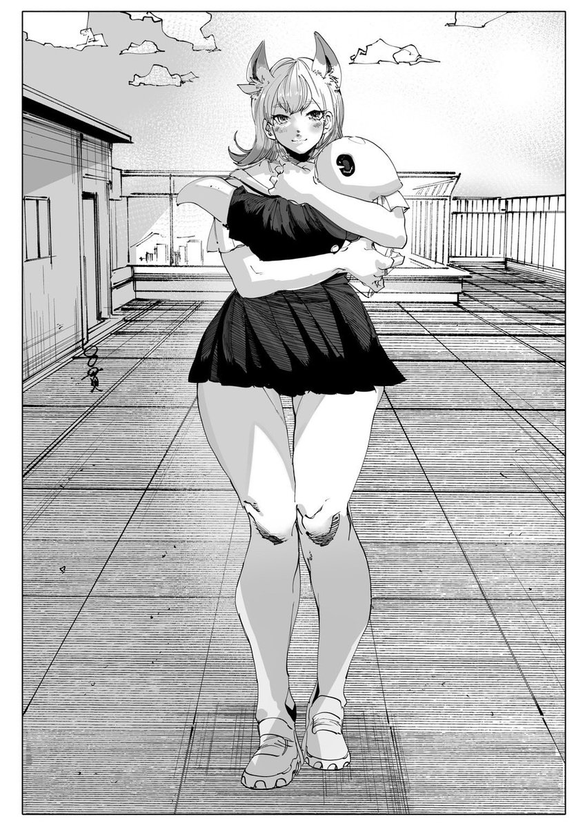 英田さんの作品『ツチノコ君とぼくわたし』から猫宮さんのファンアートを描かせて頂きました 更新楽しみです

#ツチノコ君とぼくわたし 