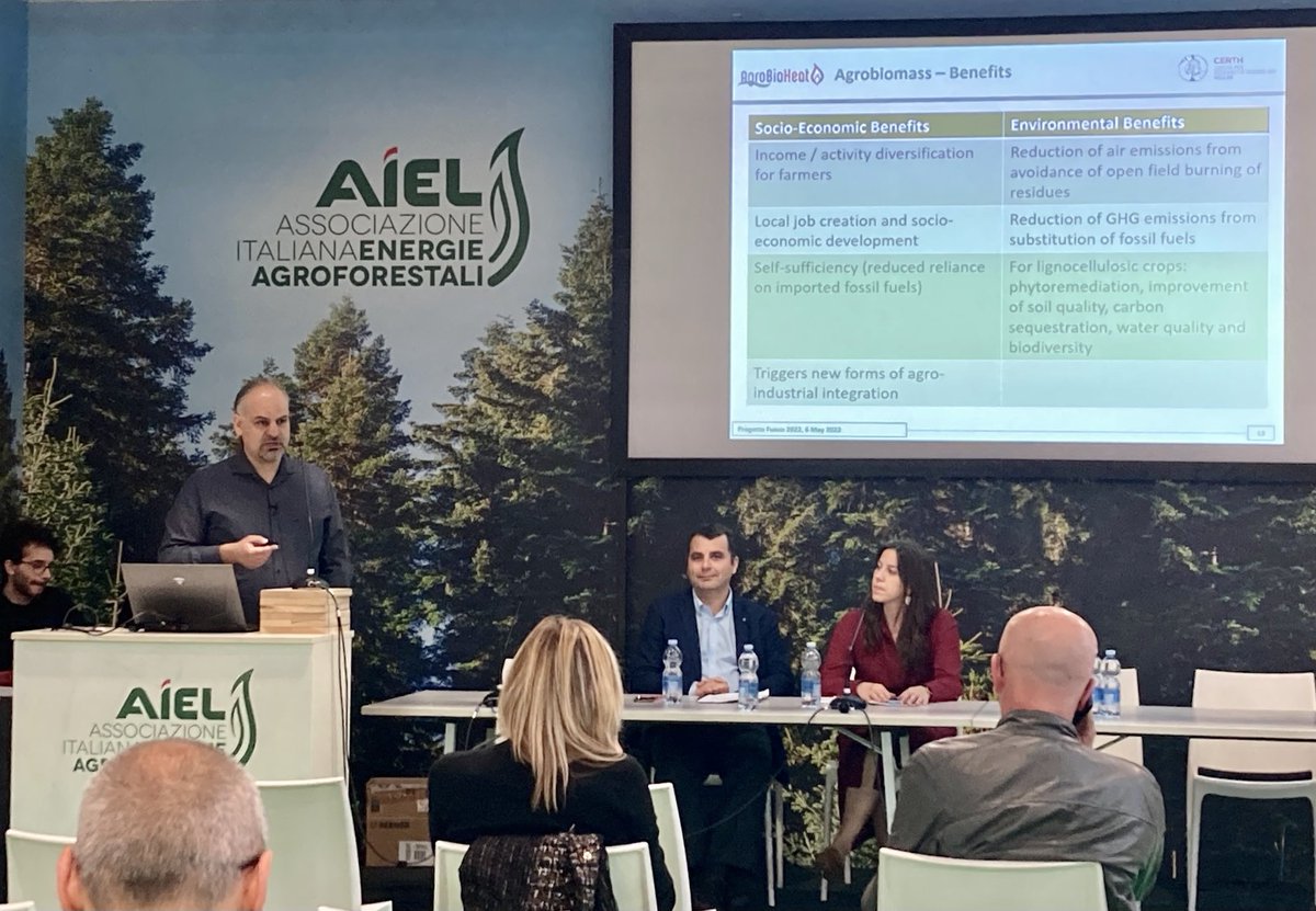 EXPOBIOMASA's tweet photo. @AVEBIOM participa en #Progettofuoco presentando resultados del uso de agro biomasa #Agrobioheat https://t.co/BWlOpcBxcB