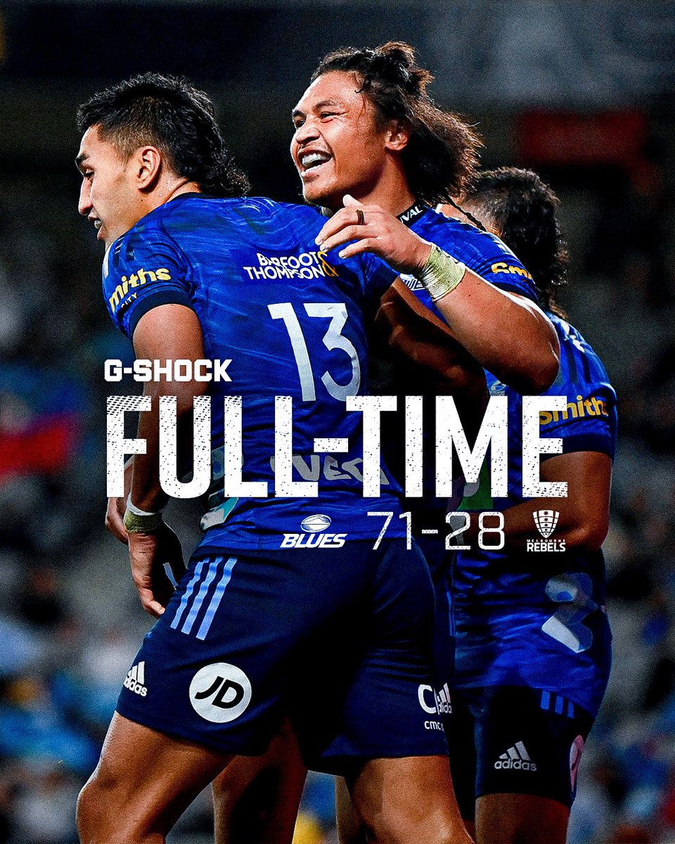 BluesRugbyTeam's tweet photo. 70 on Melbourne that was for you @NZWarriors https://t.co/MAOSq9hz9v
