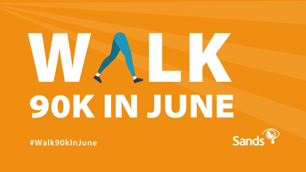 SandsUK's tweet photo. Can you walk 90k in June? πΆπ½ββοΈ
Join us for our latest challenge and raise money to support bereaved parents and families and help us fund vital research to #SaveBabiesLives π
Sign up for 90k in June π
https://t.co/H7SAtRaJfS
#Walk90kInJune #TeamSands #BabyLoss https://t.co/MzPSkHwEx6