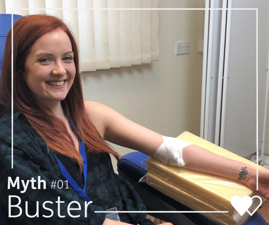 WelshBlood's tweet photo. Please share this post to help us bust the myths around blood donation.

♠ Tattoos? No problem…

You are able to donate four months after having a tattoo!

#WBSMythbusters https://t.co/i2w1neGsJH