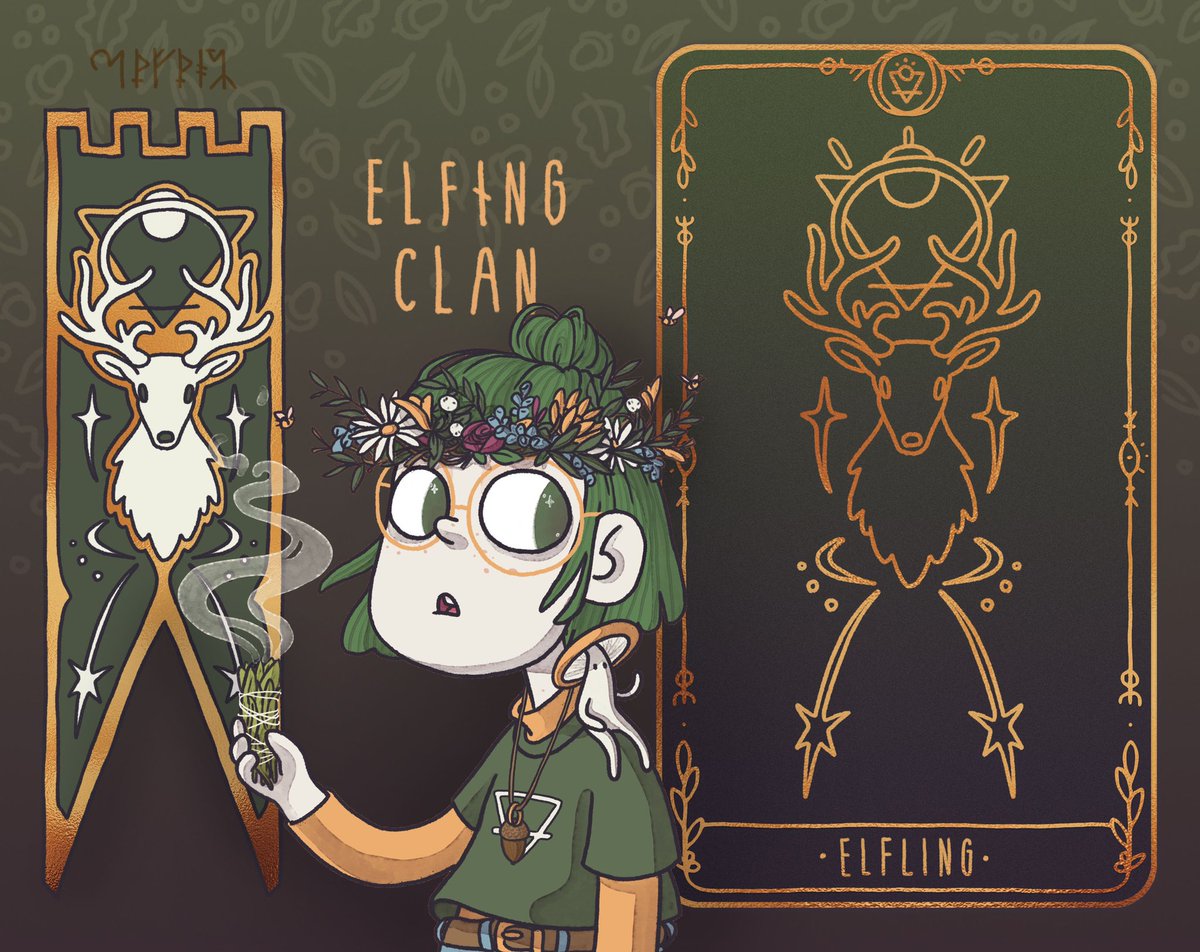 WickensNFT's tweet photo. The art for tarot cards is complete, and @shannoot_art has put in a lot of effort in designing a unique rarity system for them (more info regarding this to come shortly). Here’s a sneak peek of one of the rare Sigil Cards: Elfling

#nftart #NFTcollectibles #NFTCommumity https://t.co/f0M9gH6yVN