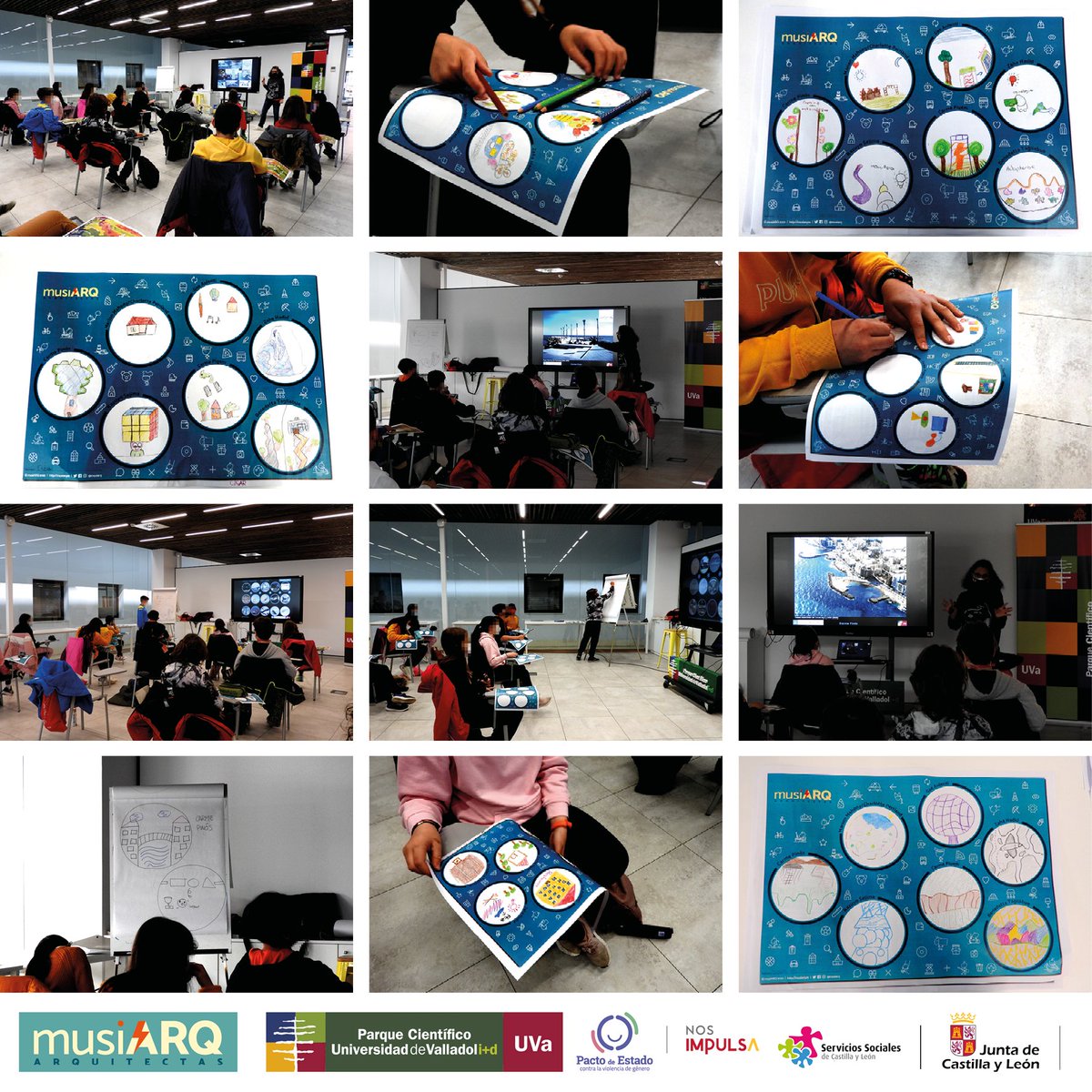 musiarq's tweet photo. Taller con 6º Primaria del @VirgendelRivero de S. Esteban de Gormaz
Convenio de colaboración entre @PC_UVa y Gerencia de Servicios Sociales @jcyl para el fomento de vocaciones científicas y tecnológicas #STEAM en Centros de Ed. Infantil y Primaria de Castilla y León
#musiARQ2122 https://t.co/ftd20JYsI5