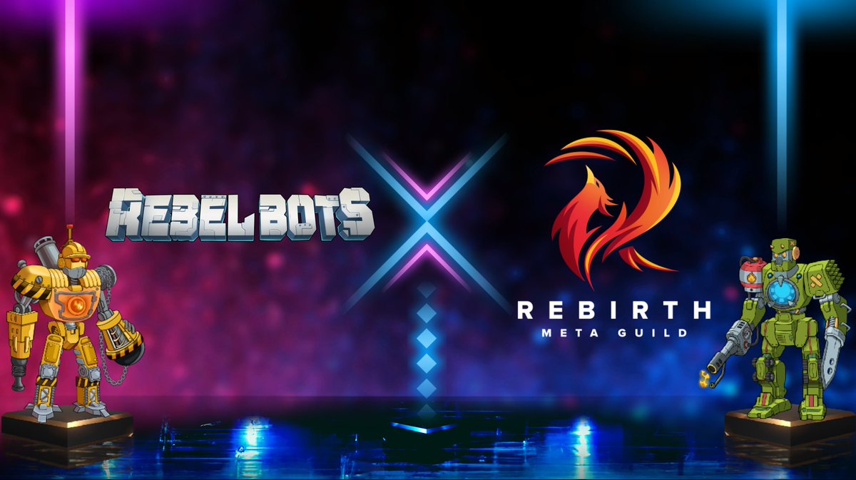 🤝Partnership Announcement🤝 

🤖Welcome @Rebirthmeta!

🚀Their vision is to be at the forefront of onboarding and retaining investors and gamers to the Web3 space by properly educating the community of the opportunities in the rapidly-growing blockchain gaming industry.

#P2E