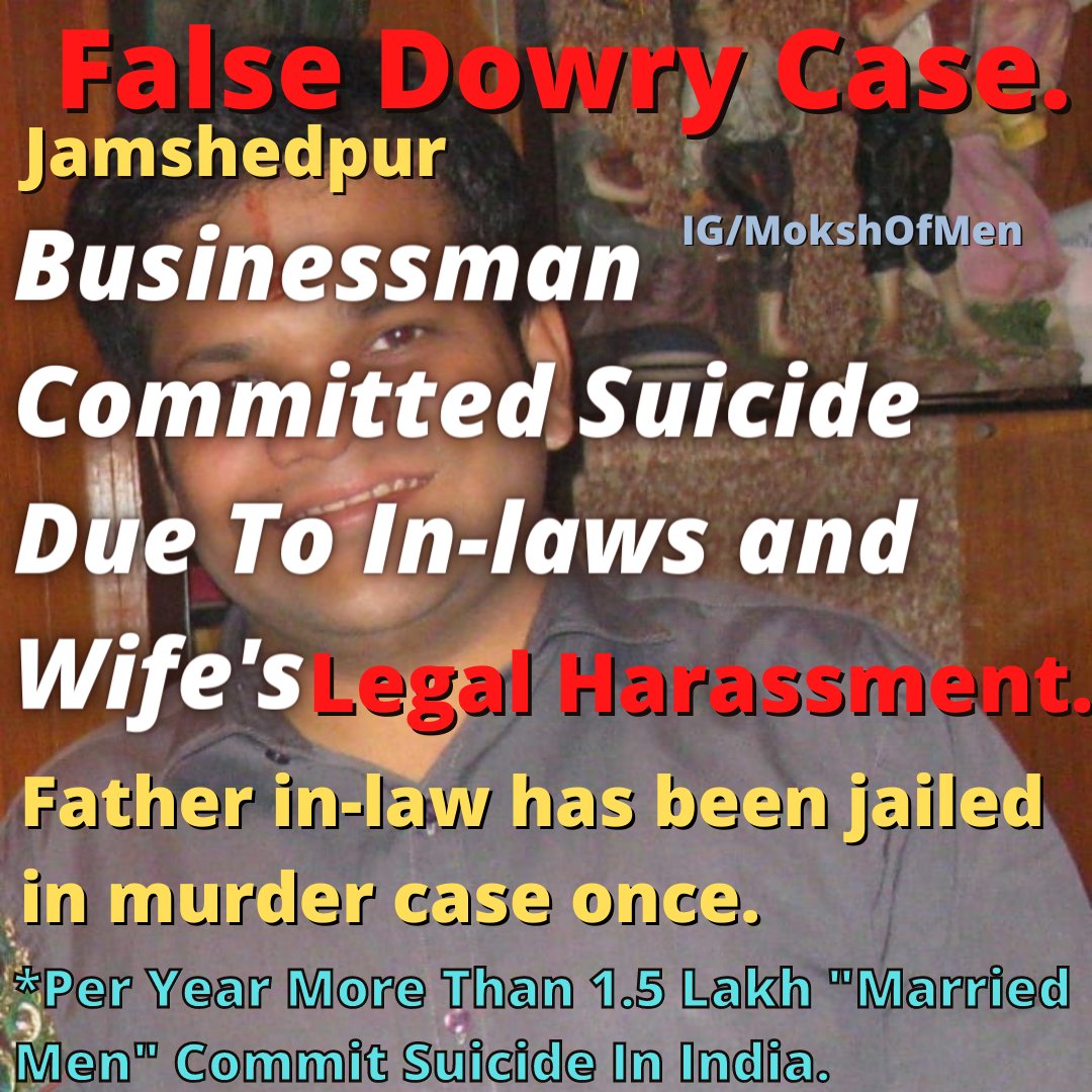 Om Shanti...
Counts on you @rashtrapatibhvn @narendramodi @AmitShah @KirenRijiju #husbandsuicide #malesuicide #legalterrorism #498a #dowrylawmisuse #dowry_free_india #dowry #fakecase #falsecase