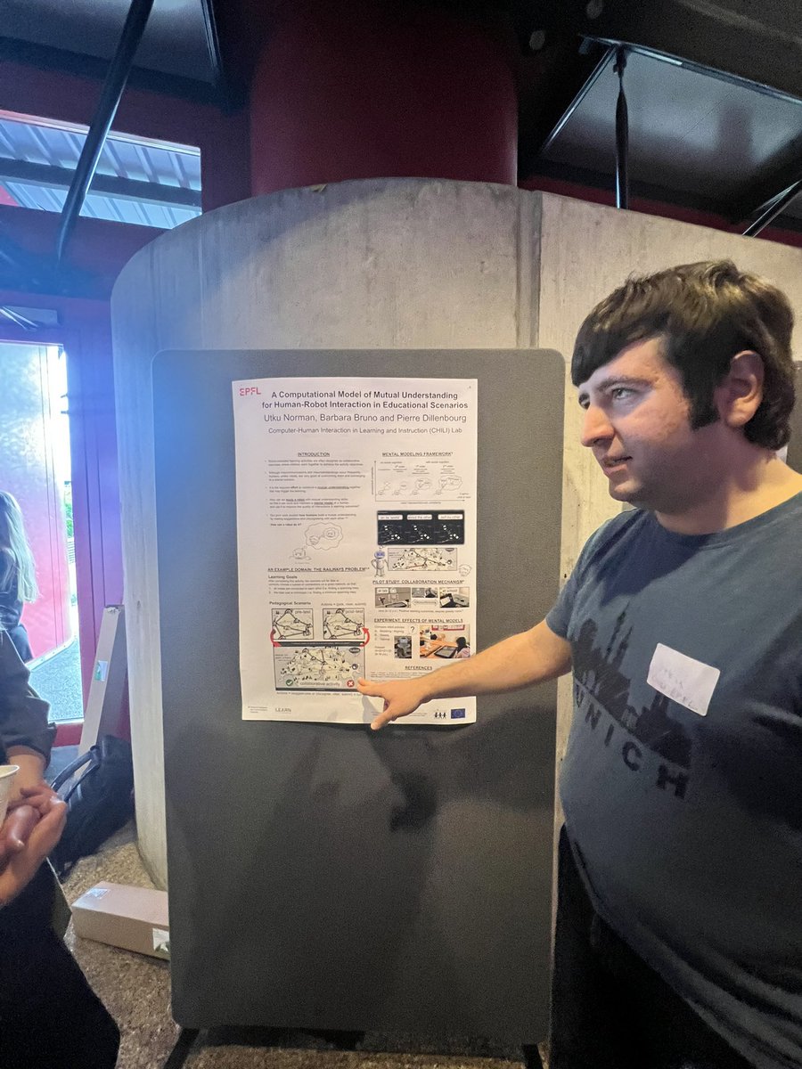 jdplsCH's tweet photo. Epfl doctoral students showcasing their brilliant work @jdplsCH welcome orientation!
#jdplsch https://t.co/czbFm6oCzU