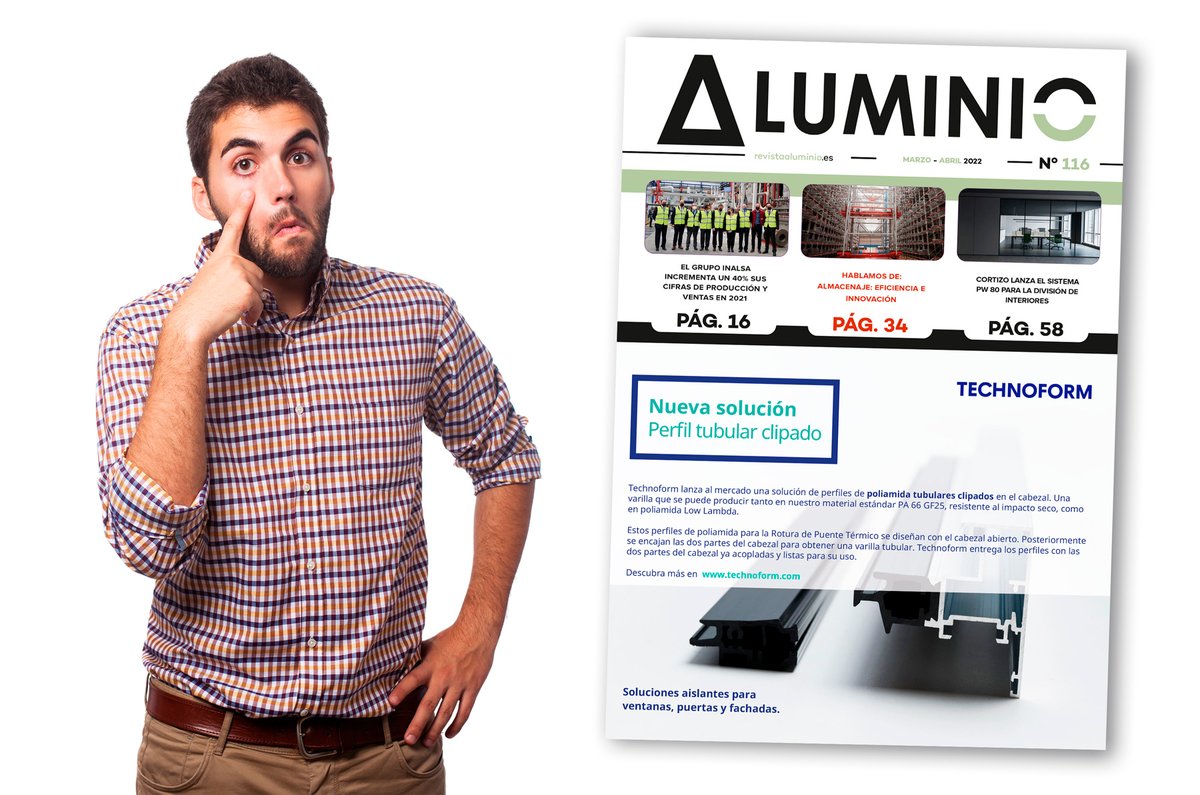 AluminioRevista's tweet photo. Ya está disponible el nº116 de ALUMINIO. En este número, además de nuestras habituales temáticas, hablamos de «ALMACENAJE: EFICIENCIA E INNOVACIÓN». Puedes descargarlo GRATIS en pdf pinchando aquí: https://t.co/STew7OnSpR
Ejemplares anteriores en: https://t.co/MW8jqmrNoU https://t.co/AEudAiCFnH