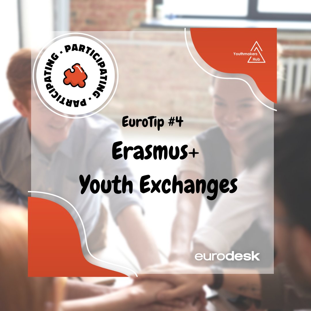 youthmakershub's tweet photo. 🔎 Eurotip #4: Οι ανταλλαγές νέων του Erasmus+, επιτρέπουν σε νέους από διαφορετικές χώρες να συναντηθούν και να εργαστούν σε κοινά έργα για σύντομες περιόδους.
🔗 Μάθετε περισσότερα: https://t.co/3NP0HMiAIA
#eurodesk #Eurotips #YOUthMakeItHappen #YouthmakersHub @EplusYouthGR https://t.co/yeTktJEVam